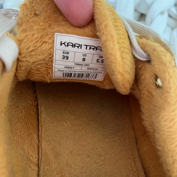 Kari Traa Mustard Yellow Cord Sneakers size 8 - Picture 5 of 5